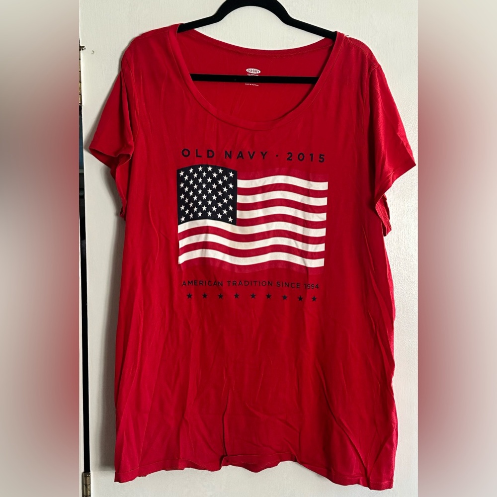 🎆 Patriotic Classic – Old Navy 4th of July Tee, Size 3XL 🎆
